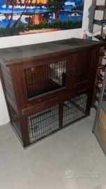 Gabbia per conigli usata 104 x 54 x 98 H