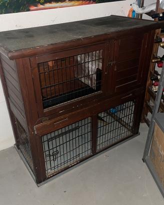 Gabbia per conigli usata 104 x 54 x 98 H