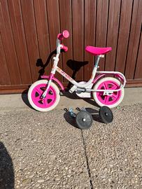 Bici da bambina con rottele