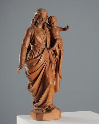 Madonna con Bambino in Terracotta - Metà '900