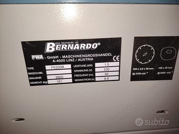 Bernardo FK200R mai usata sega circolare toupie