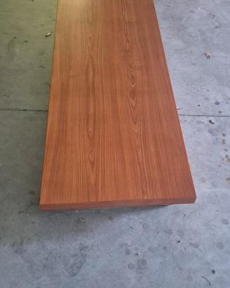 panca salotto con ruote in legno massiccio