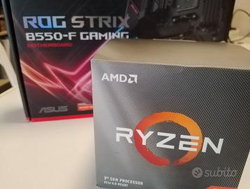 Ryzen 7 3700X con dissipatore + ASUS B550‑F Gaming
