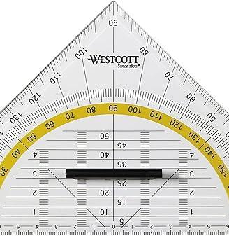 squadra in plastica rigida - 22 cm - 5 pezzi