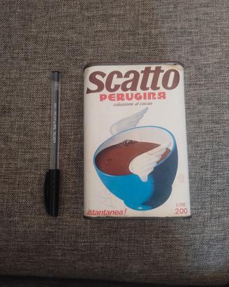 Raro Barattolo vintage cacao Scatto perugina 