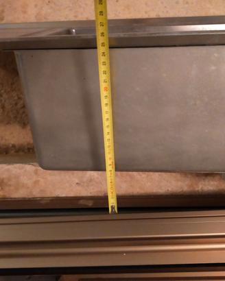 Lavabo in acciaio per cucine esterne, lavanderie