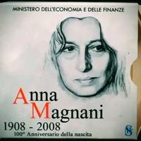 5€-2008 Centenario Nascita Anna Magnani - Argento 