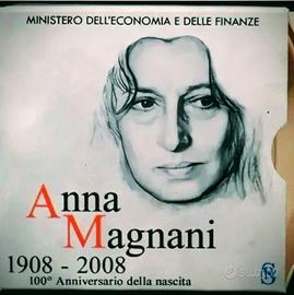 5€-2008 Centenario Nascita Anna Magnani - Argento 