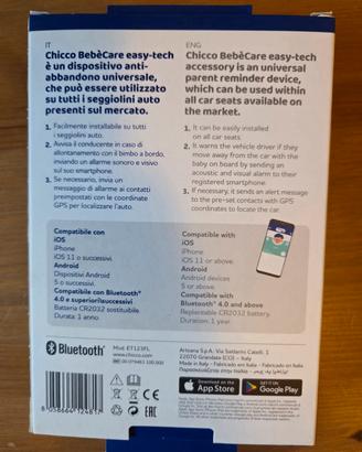 Dispositivo antiabbandono universale Chicco