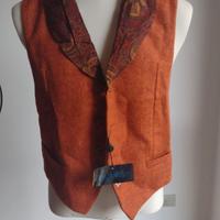 Gilet Uomo Vintage Byblos Tg 48 L Pura Lana Vergin