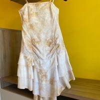 Vestito con balze in cotone taglia s