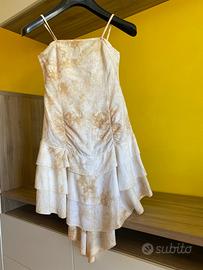 Vestito con balze in cotone taglia s