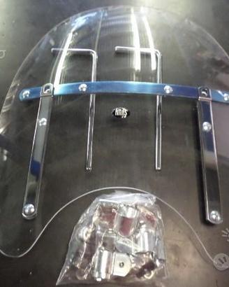 Parabrezza moto custom attacco a manubrio
