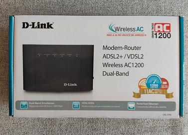 Modem Router Wireless ADSL D-Link AC1200 Dual Band