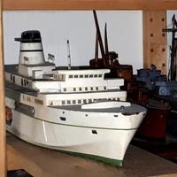 Modellino + quadro Tirrenia originali