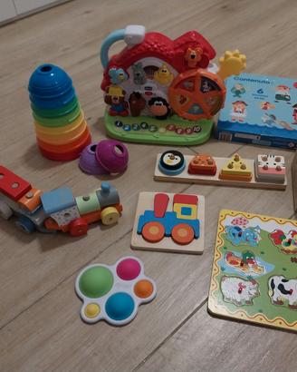 Kit 9 Giocattoli Montessori educativi per bambini