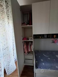 armadio a ponte Asta del.mobile  con LETTO 
