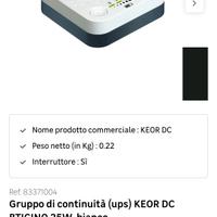 Legrand Keor DC UPS per Modem/Router