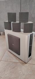 Subwoofer Philips+5casse+4 aste metalliche