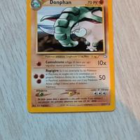 Carta Pokemon tcg set neo genesis Donphan Ita rara