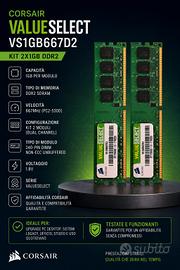 Kit RAM Corsair ValueSelect DDR2 2x1GB 667MHz