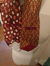 bellissime cravatte in seta anni 70 Hermès