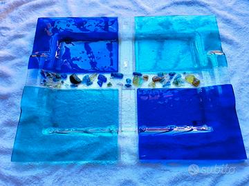 Vassoio in vetro di Murano