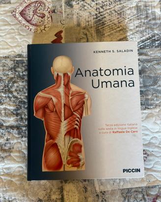 Libro di Anatomia Umana Kenneth Saladin (Piccin)