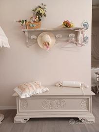 cassapanca e cappelliera shabby 
