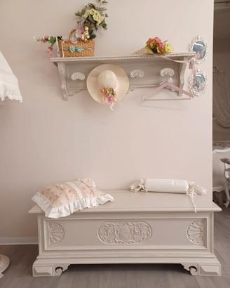 cassapanca e cappelliera shabby 