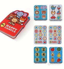 Gioco Montessori Libro Gioco Tattile Didattico 1/6