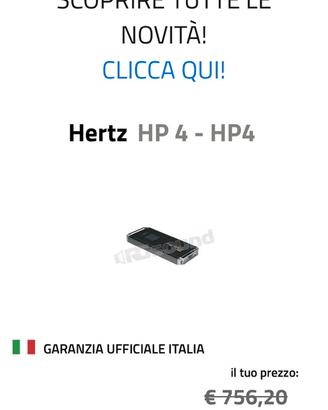 Amplificatore hertz hp4