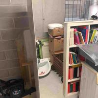 Mobile alto da bagno con specchio