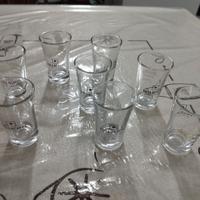 8 bicchierini in vetro per caffè o liquore Lollo