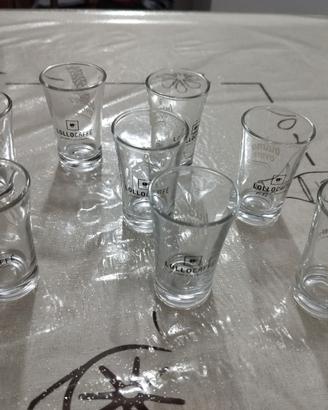 8 bicchierini in vetro per caffè o liquore Lollo