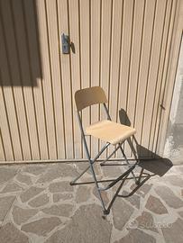 Sedie tipo bar pieghevoli 