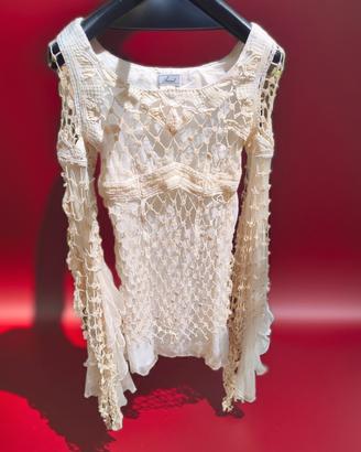 vestito corto sartoriale stupendo con maniche più 
