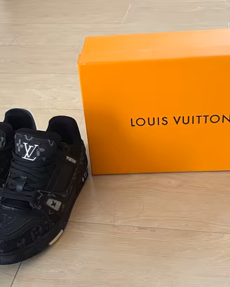 Louis Vuitton LV Trainer Black / Denim Monogram -