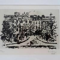 Litografia "Parigi" di Orfeo Tamburi