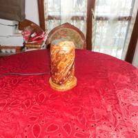 Lampada tronco in legno