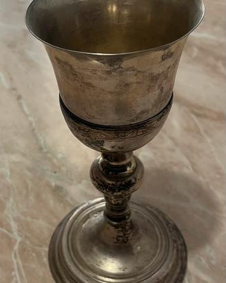 Calice Liturgico Antico Coppa Argento 800
