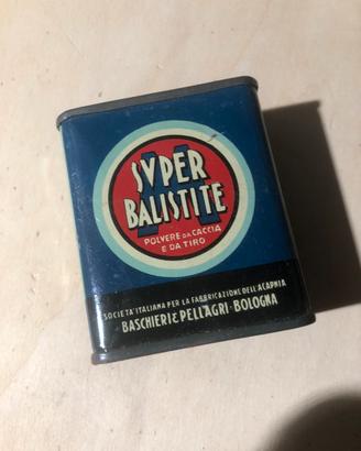 Scatola di latta  vuota Super Balistite