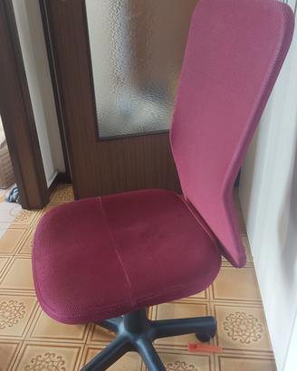 sedia da ufficio regolabile
