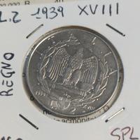moneta da 2 lire 1939
