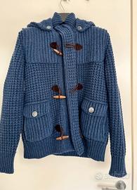 Cardigan con cappuccio in lana