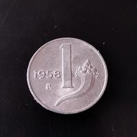1 Lira 1958 Cornucopia Italia