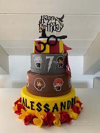 Torta di Compleanno Scenografica Harry Potter