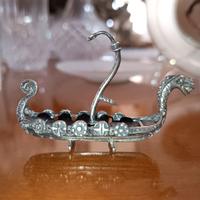 Nave vichinga in argento 925