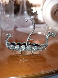 Nave vichinga in argento 925