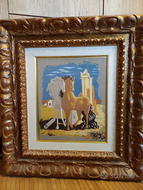 Giorgio De Chirico Iitografia lastra 24k